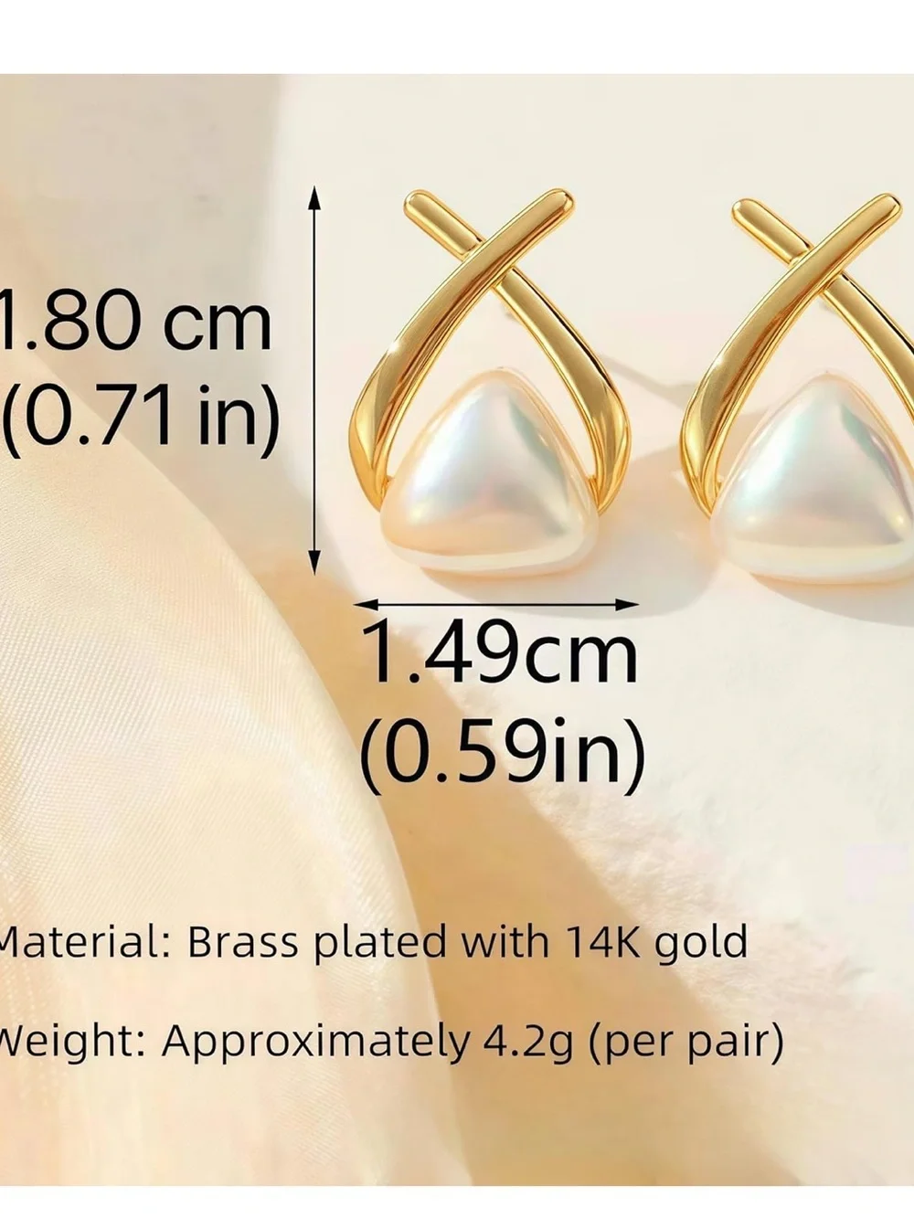 Anthropologie gold tone